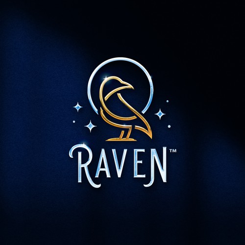 Nostalgic design with the title 'Raven'