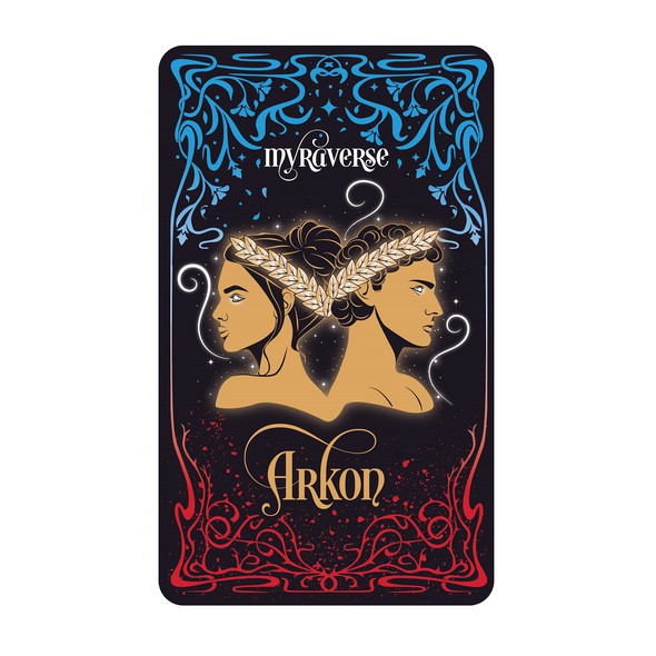 Art Nouveau design with the title 'Art Nouveau Story Cards'