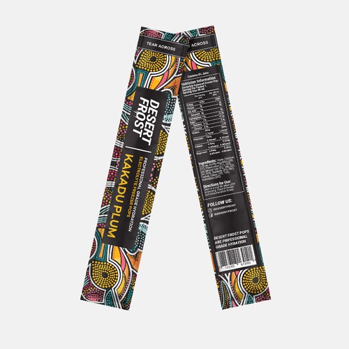 Frozen food packaging with the title 'Icy pole packaging for remote Australian worksites'