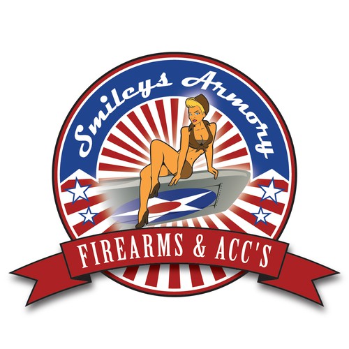 Pin-up girl logo with the title 'Pin up Style Logo'