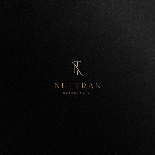 Black and gold logo with the title 'Nhi Tran'