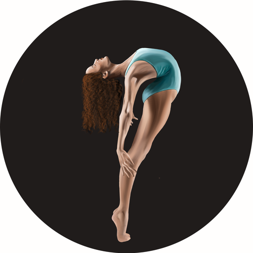 Dancer design with the title 'Dancer Cartoon Character '