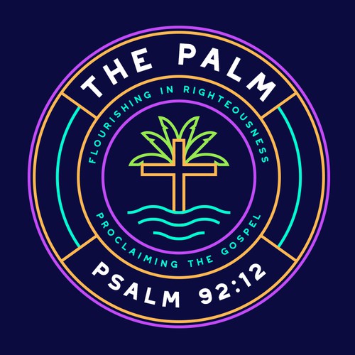Cross design with the title 'The Palm'