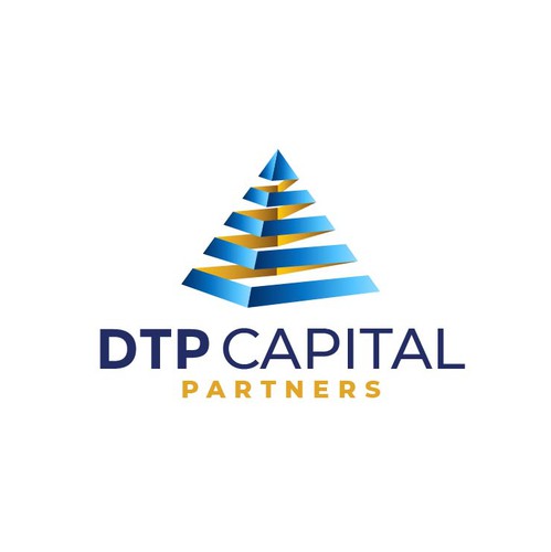 Pyramid logo with the title 'Modern logo concept for DPT Capital Partners.'