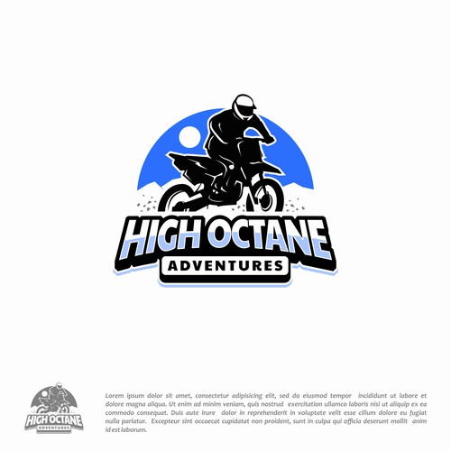 Motorsport logo with the title 'High Octane Adventure'