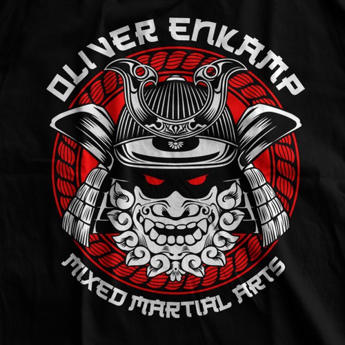 MMA t-shirt with the title 'samurai shisa'