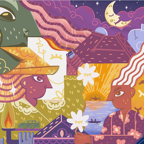 Dream artwork with the title '“The Dreamer”'