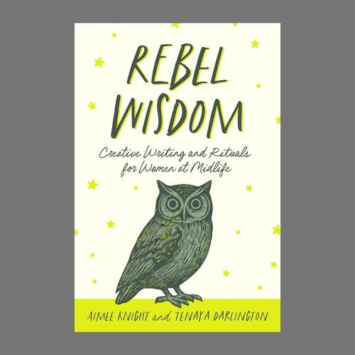 Contemporary book cover with the title 'Rebel Wisdom book cover'
