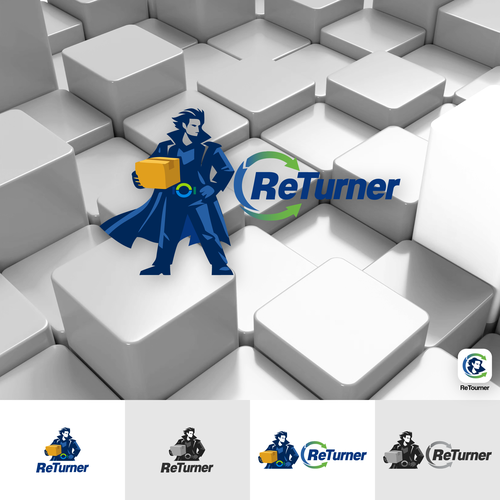 Logistics design with the title 'Mascot for a logistics Returns Department'