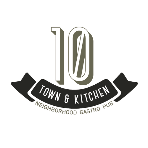 Adobe creative cloud logo with the title '10 Town & Kitchen'