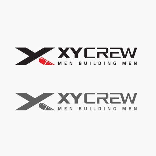 Support design with the title 'Bold logo designed for XY Crew.'