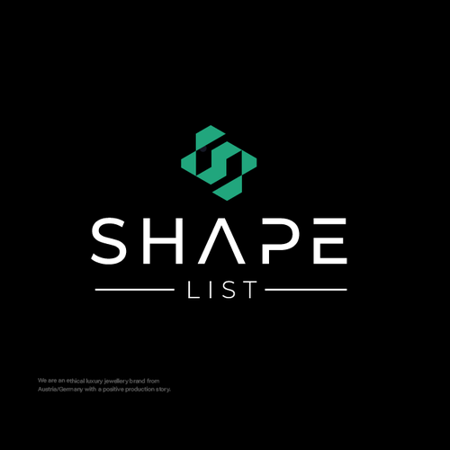 Ecommerce design with the title 'Shape List'