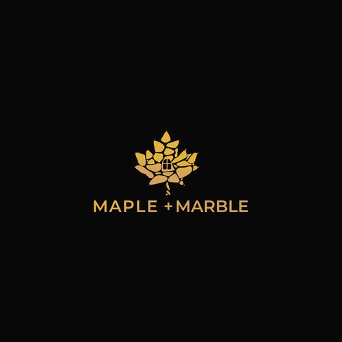 Marble design with the title 'Marble logo'