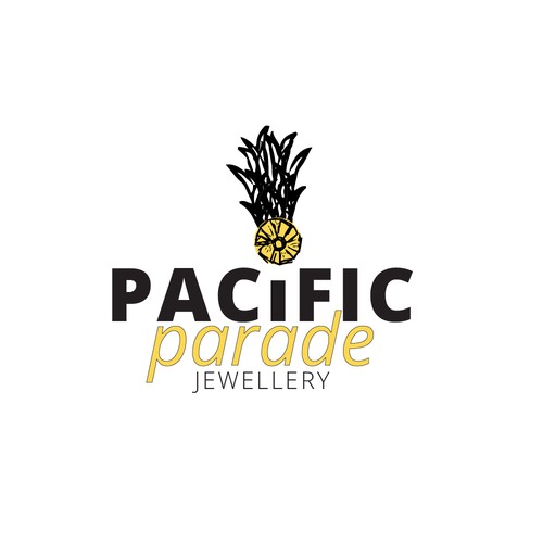 Pacific design with the title 'Bold Pineapple logo'