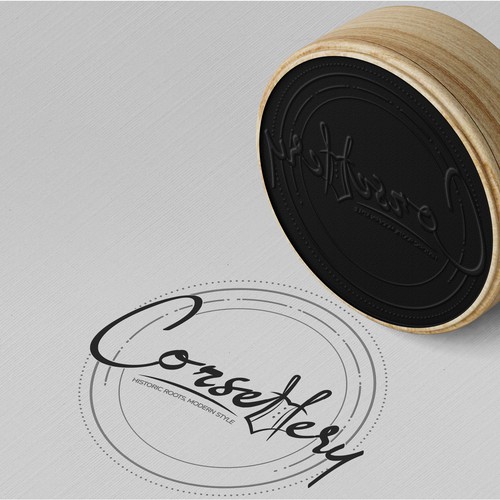 Underwear logo with the title 'Feminine Eye-Catching Logo For a Corset Store'