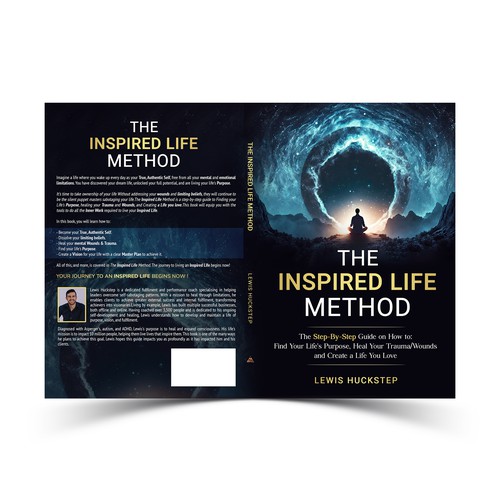 Paperback book cover with the title 'Paperback Book Cover Design for The Inspired Life Method'