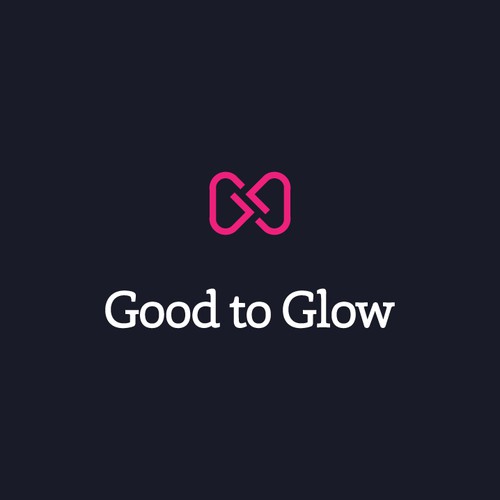 Bow tie design with the title 'Good to Glow Logo'