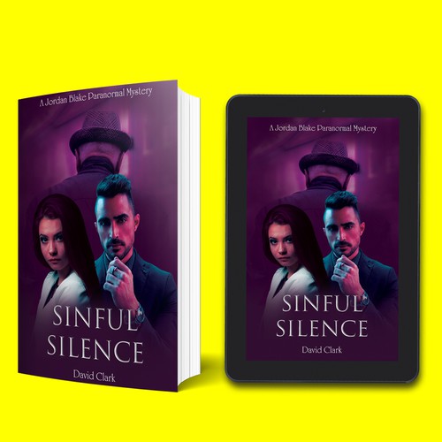 Purple book cover with the title 'Sinful Silence'