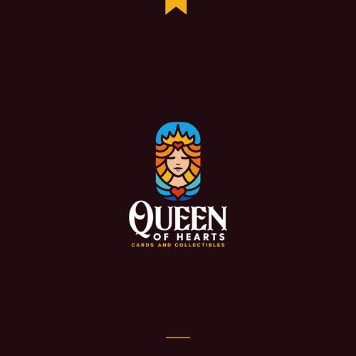 Queen logo with the title 'Queen of Hearts'