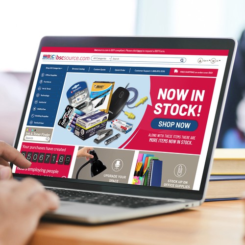 Header design with the title 'Website banner design.'