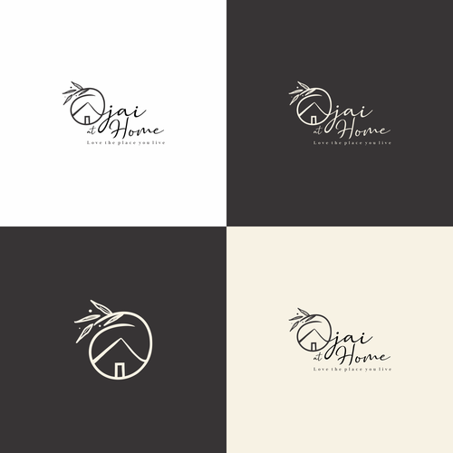 New design with the title 'Modern Boho Logo for Ojai at Home'