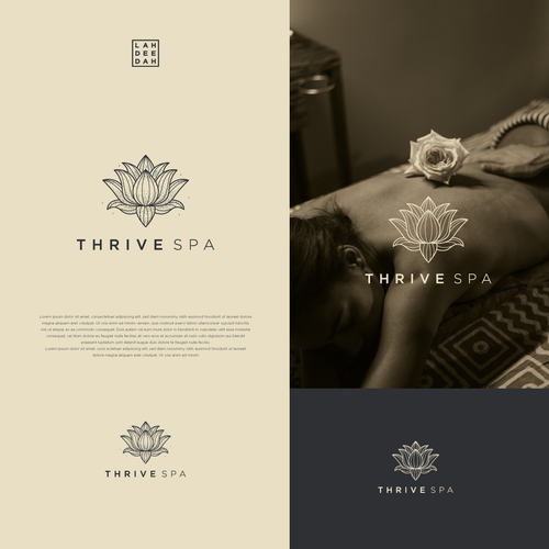 Message design with the title 'Logo design for a massage therapist'