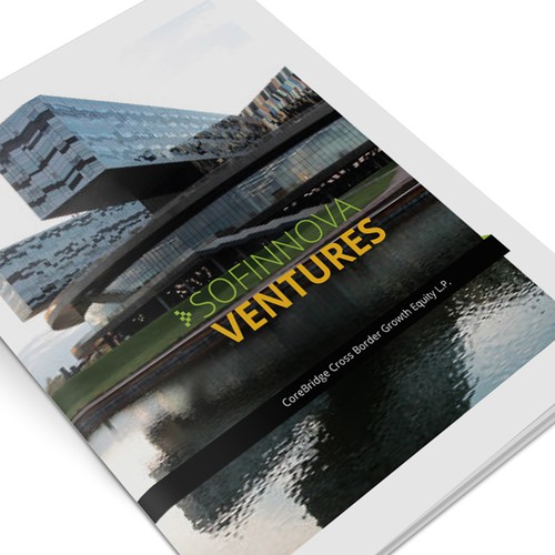 Layout design with the title 'New Brochure Design for Sofinnova Ventures, Inc.'