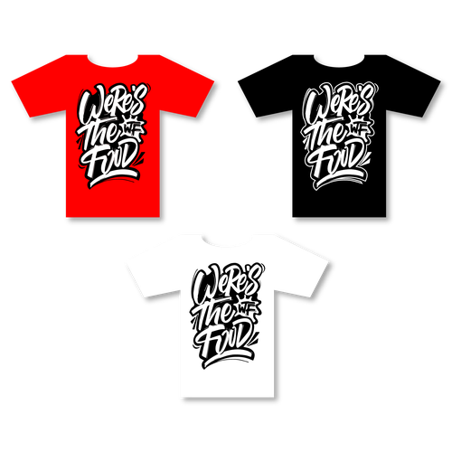 Cool t-shirt with the title 'were's the food (WTF)'