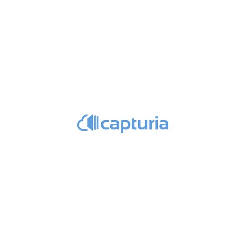 Cloud logo with the title 'Logo Design for Capturia'