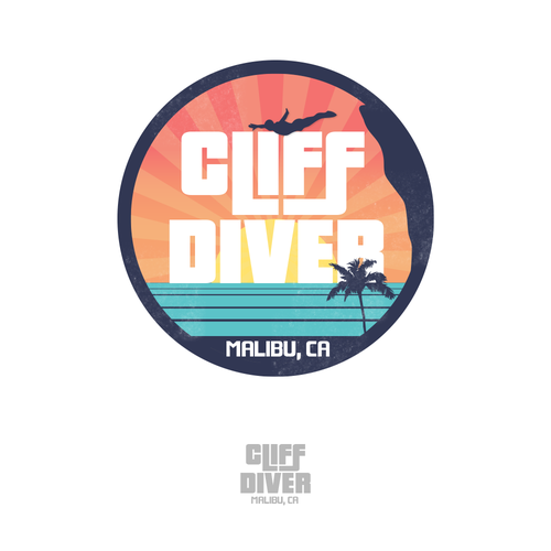70s logo with the title 'Cliff Diver'