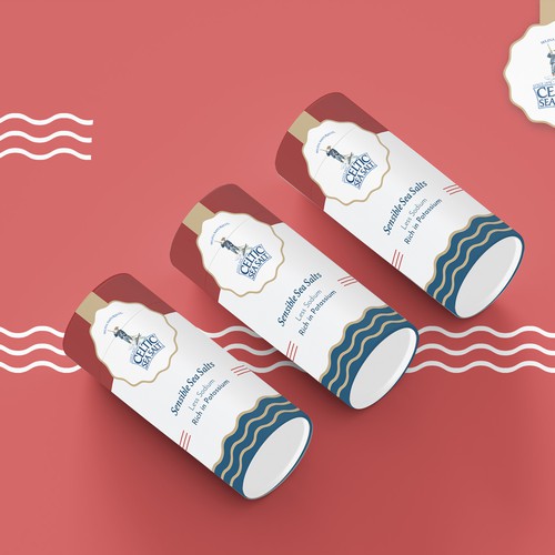 Tube packaging with the title 'Low sodium high potasium seasalt'