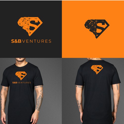 Superman logo with the title 'Powerful logo for consultancy with brain'