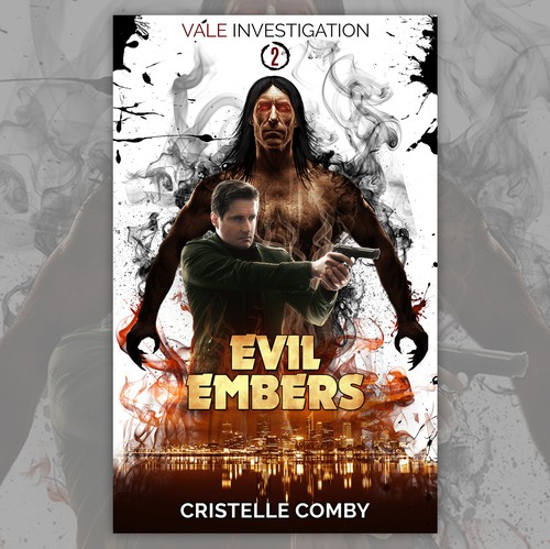 Fire book cover with the title 'Evil Embers Book Cover'