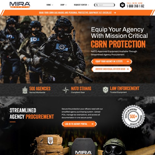 Website with the title 'Protection Website'