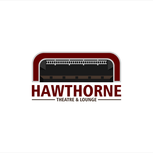Room design with the title 'Bold logo concept for Hawthorne'