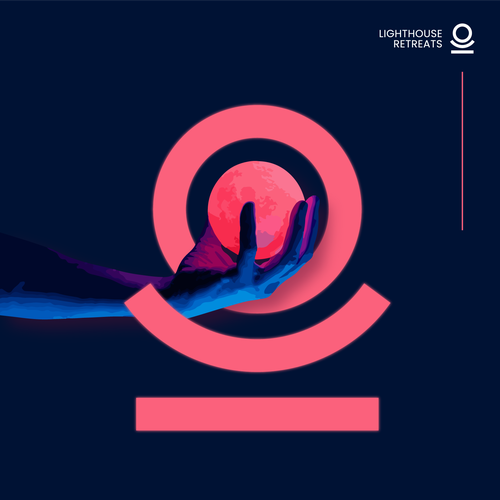 Mural design with the title 'Lighthouse Retreats'