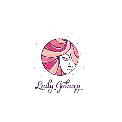 Galaxy design with the title 'Lady Galaxy'