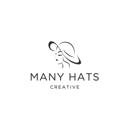 Lady logo with the title 'Logo Concept for Lady with Hat'
