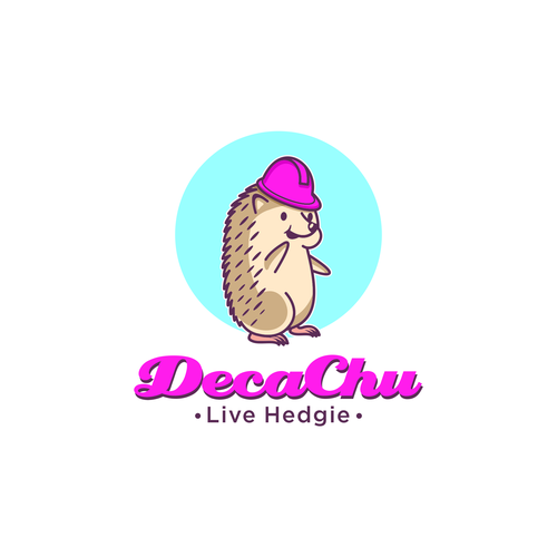 Hedgehog design with the title 'Logo for DechaChus'