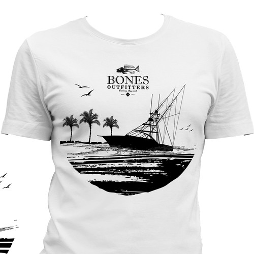 Fishing t-shirt with the title 'Fishing T-Shirt Design Wanted! 02'