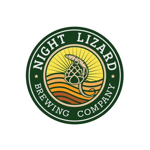 Lizard logo with the title 'Night Lizard Brewing Company'