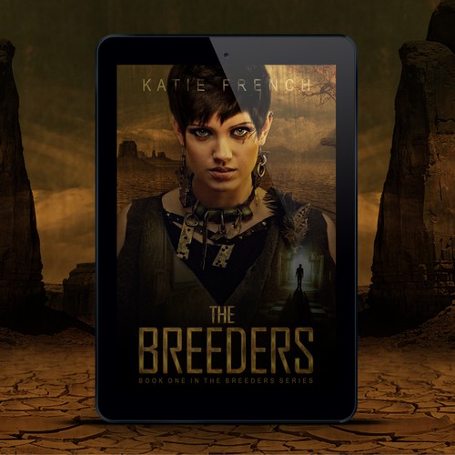 Dystopian book cover with the title 'Book Cover Design (ebook)'