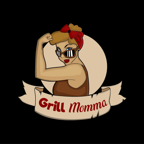 BBQ brand with the title 'Logo for female bbq griller'