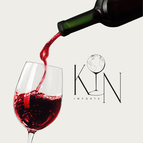 Web design logo with the title 'K & N Imports'