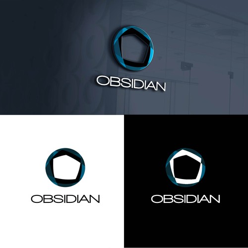 Interior design brand with the title 'obsidian'
