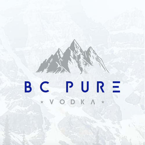 Vodka logo with the title 'Premium Logo for vodka brand'