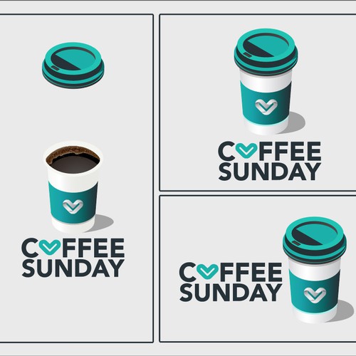 Brand artwork with the title 'Coffee to go design'