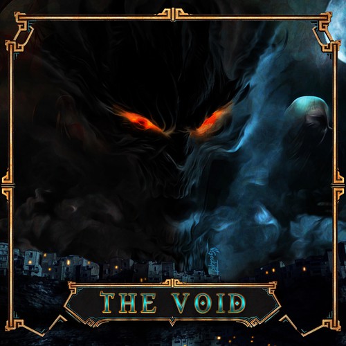 Darkness design with the title 'Character Illustration for the NFT game CALVARIA'