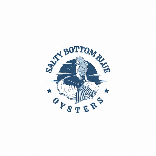 Sexy design with the title 'Eye catching logo for Salty Bottom Blue Oysters'