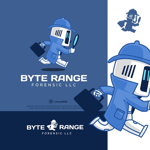 Investigation logo with the title 'Fun and modern logo for forensic company.'